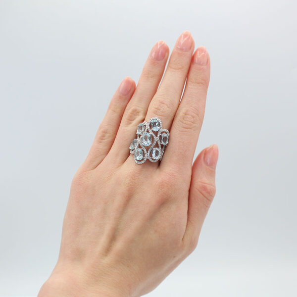 "Frost" Aquamarine Ring - Image 3
