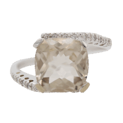 "Ashen" Smoky Topaz Ring