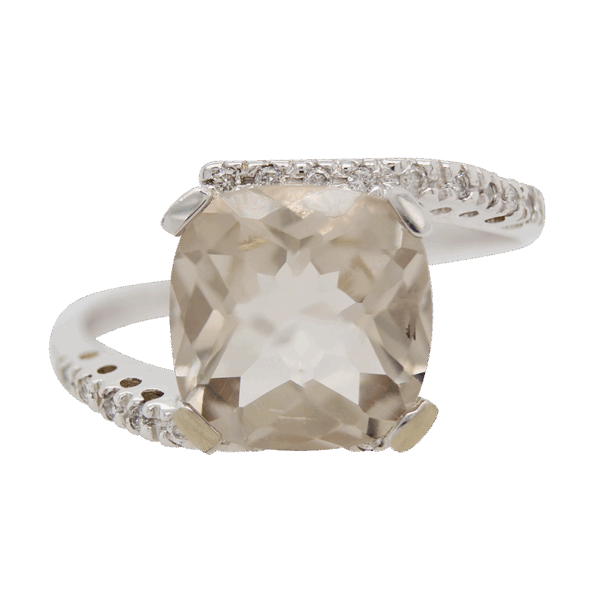 "Ashen" Smoky Topaz Ring