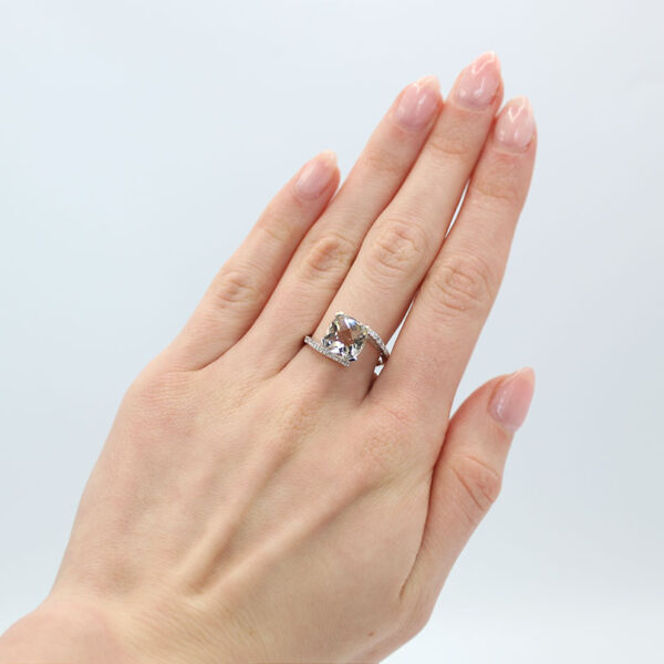 "Ashen" Smoky Topaz Ring - Image 3