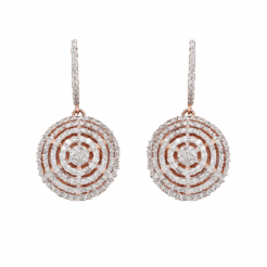 "Rosy Glow" Diamond Earrings