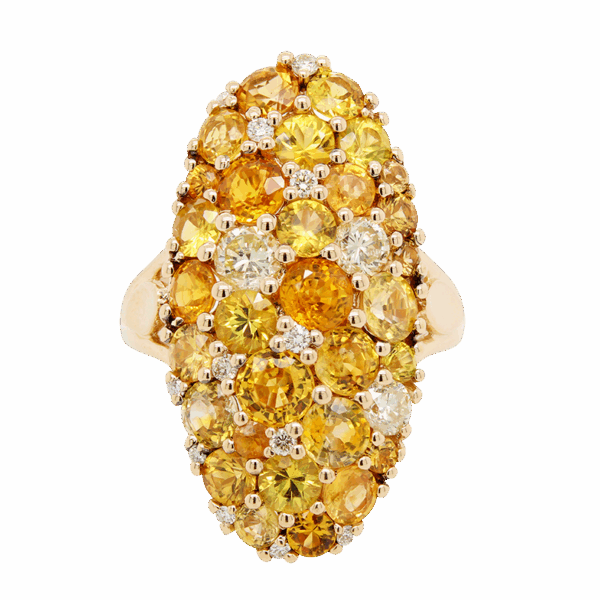 "Sunrise" Yellow Sapphire Ring