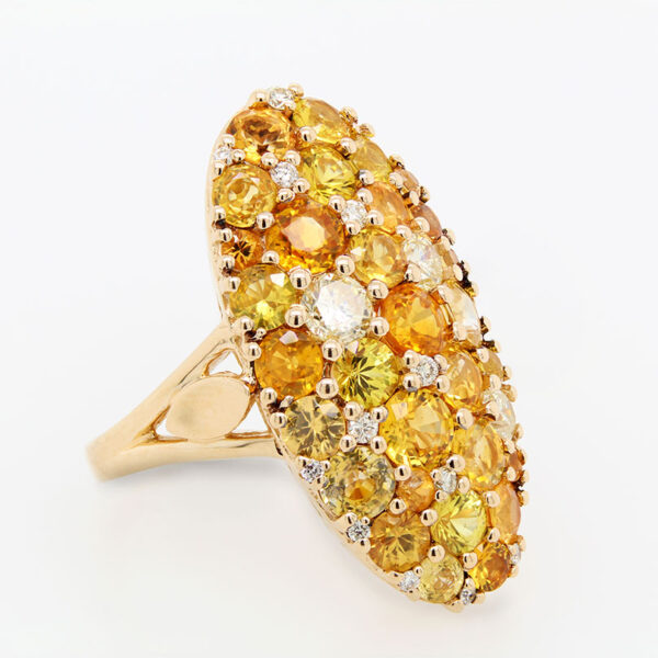 "Sunrise" Yellow Sapphire Ring - Image 2