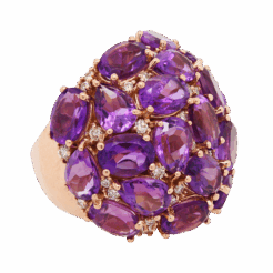 ''Plum Bouquet" Amethyst Ring