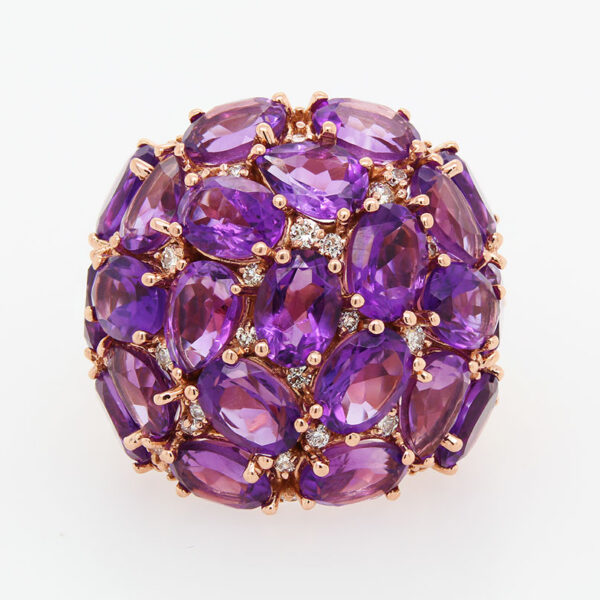 ''Plum Bouquet" Amethyst Ring - Image 2