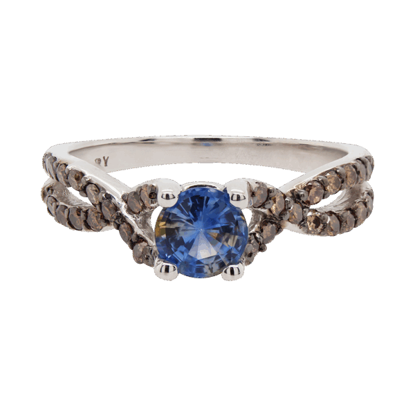 "Cognac" Sapphire Ring