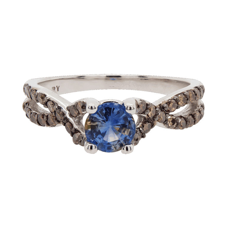 "Cognac" Sapphire Ring