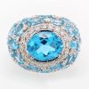 (75% OFF!)"Sparkling Swiss" Blue Topaz Ring - Image 3