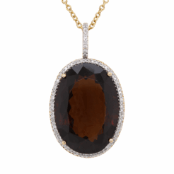 "Smoldering" Smoky Topaz Pendant