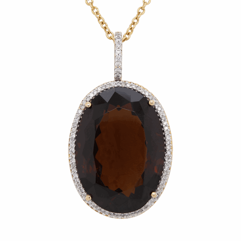 "Smoldering" Smoky Topaz Pendant