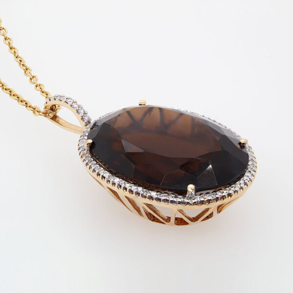 "Smoldering" Smoky Topaz Pendant - Image 2