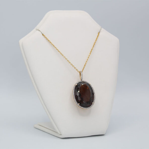 "Smoldering" Smoky Topaz Pendant - Image 3