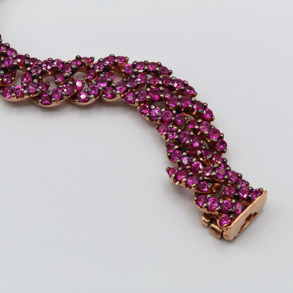 "Mod" Pink Sapphire Bracelet - Image 2