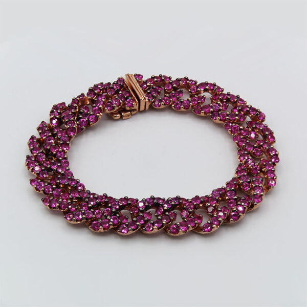 "Mod" Pink Sapphire Bracelet - Image 3