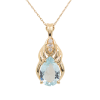 "Polar Frost" Aquamarine Pendant