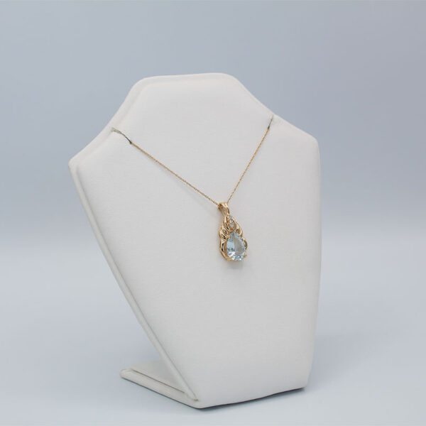 "Polar Frost" Aquamarine Pendant - Image 3