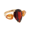 "Kansas City Spirit" Garnet and Citrine Ring