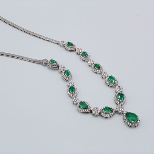 "Anjou Pears" Emerald Necklace - Image 2