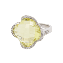 "Blossom" Lemon Quartz Ring
