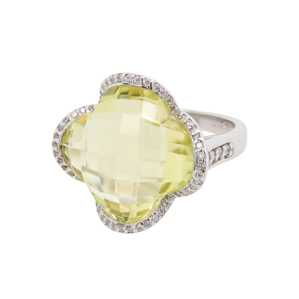 "Blossom" Lemon Quartz Ring