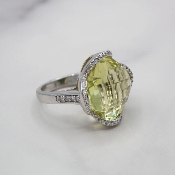 "Blossom" Lemon Quartz Ring - Image 2