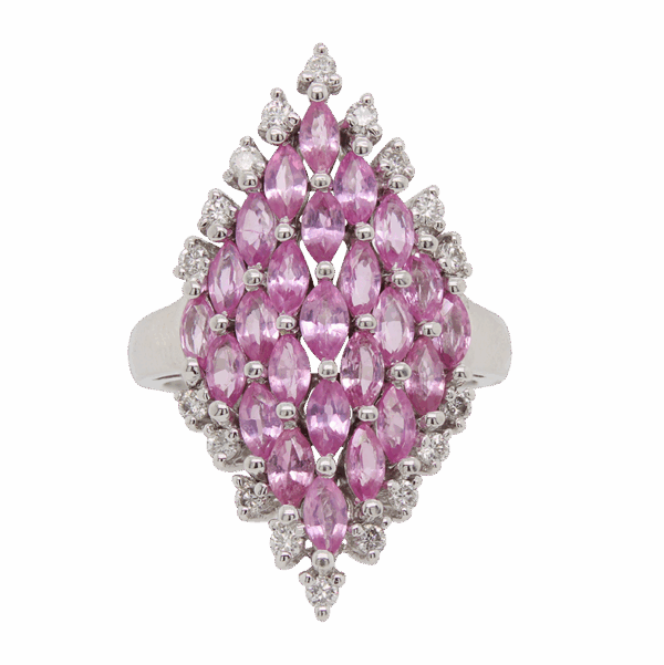"Strawberry Dream" Pink Sapphire Ring
