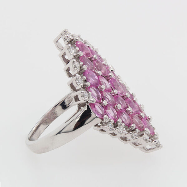 "Strawberry Dream" Pink Sapphire Ring - Image 2
