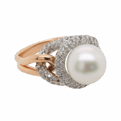 "Harmonious Blend" Pearl Ring