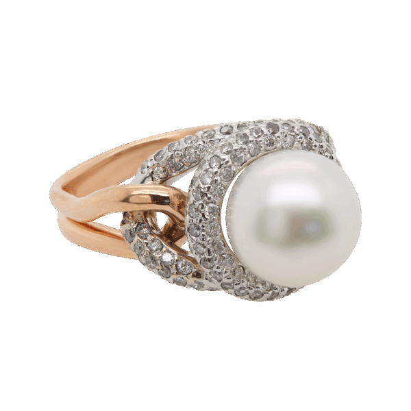 "Harmonious Blend" Pearl Ring