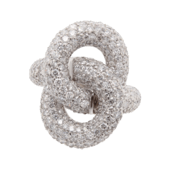 "Intertwined Brilliance" Diamond Ring