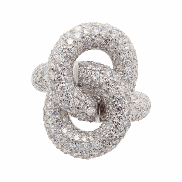 "Intertwined Brilliance" Diamond Ring