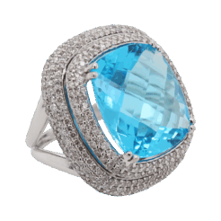 "December Dream" Blue Topaz Ring