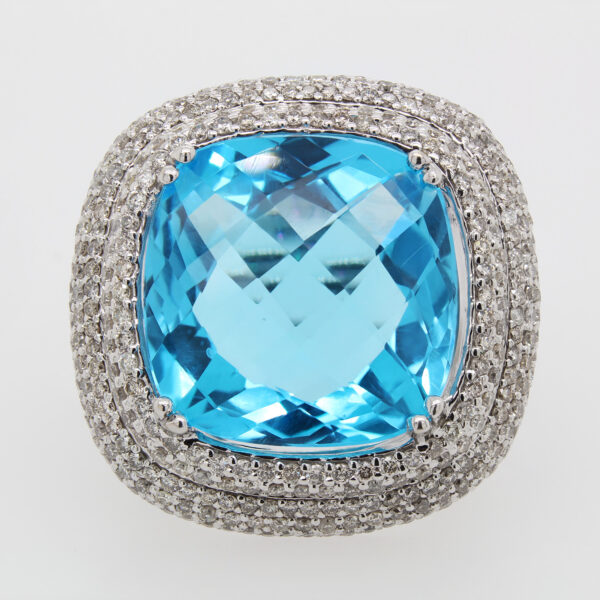 "December Dream" Blue Topaz Ring - Image 2