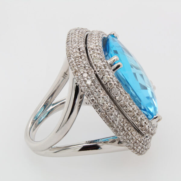 "December Dream" Blue Topaz Ring - Image 3