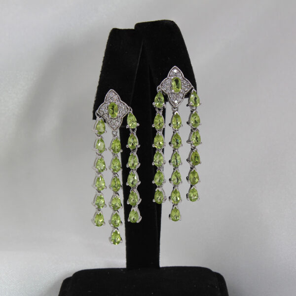 "Cascading" Peridot Earrings - Image 3