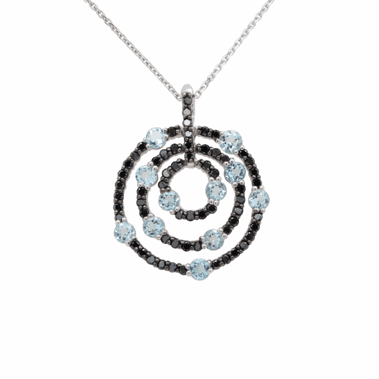 "Day and Night" Aquamarine Pendant