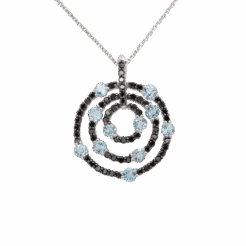 "Day and Night" Aquamarine Pendant