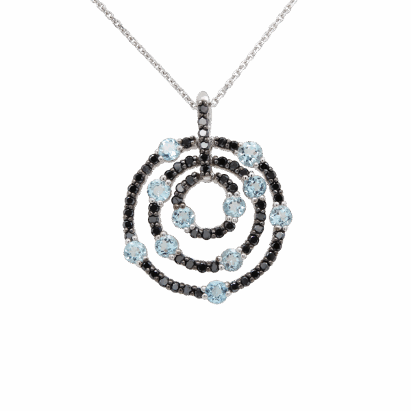 "Day and Night" Aquamarine Pendant