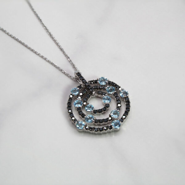 "Day and Night" Aquamarine Pendant - Image 2