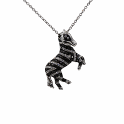 EFFY Prancing Zebra Pendant