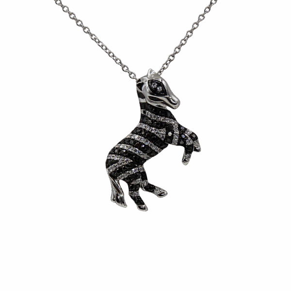 EFFY Prancing Zebra Pendant