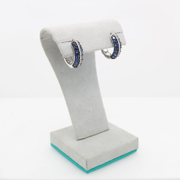 EFFY Sapphire Huggie Earrings - Image 3
