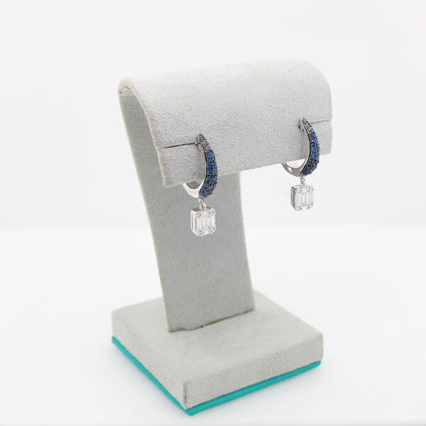 EFFY Sapphire and Diamond Earrings - Image 3
