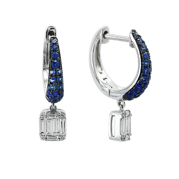 EFFY Sapphire and Diamond Earrings - Image 2