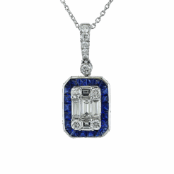 EFFY Sapphire and Diamond Pendant