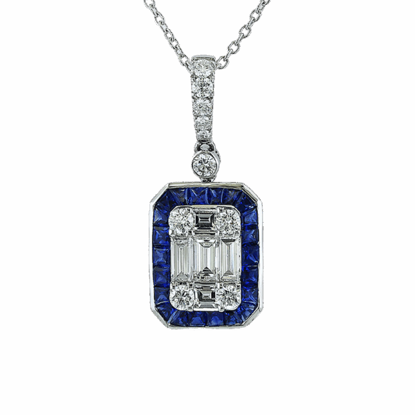 EFFY Sapphire and Diamond Pendant