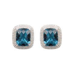 EFFY Blue Topaz Stud Earrings