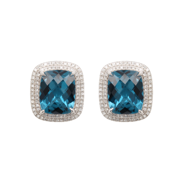 EFFY Blue Topaz Stud Earrings