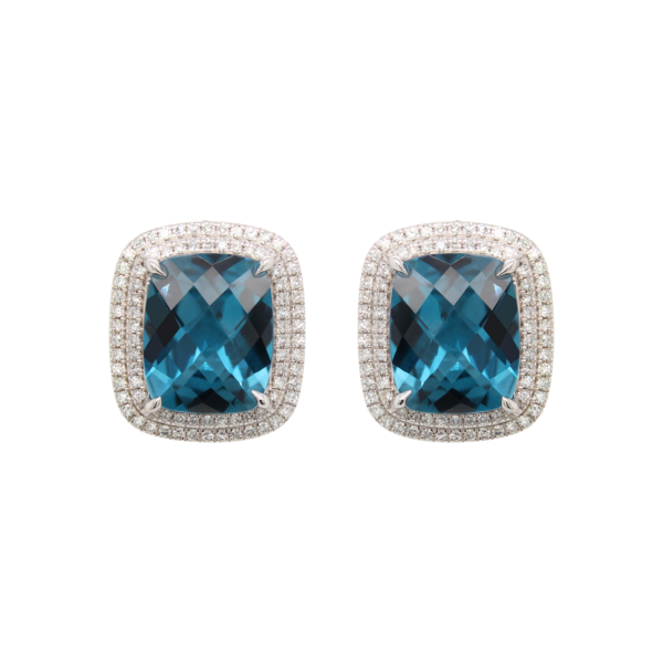 EFFY Blue Topaz Stud Earrings