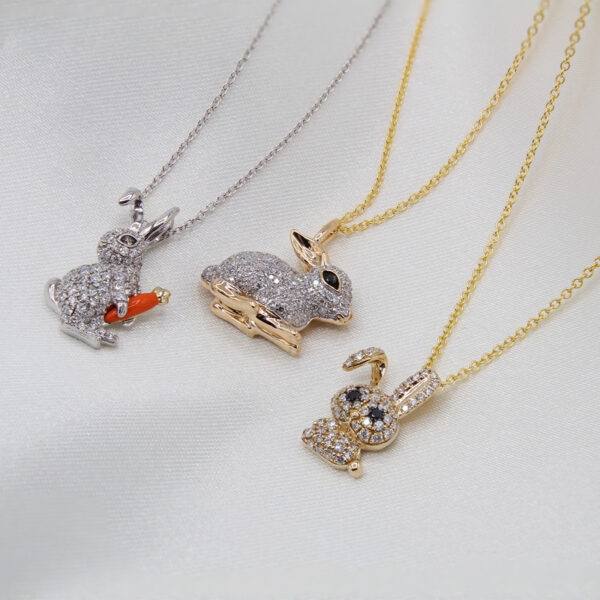 EFFY Diamond Bunny Pendant - Image 2